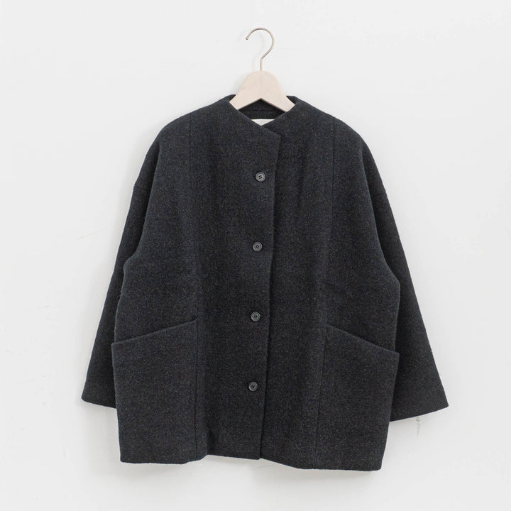 evam eva/　press wool short coat E253K090