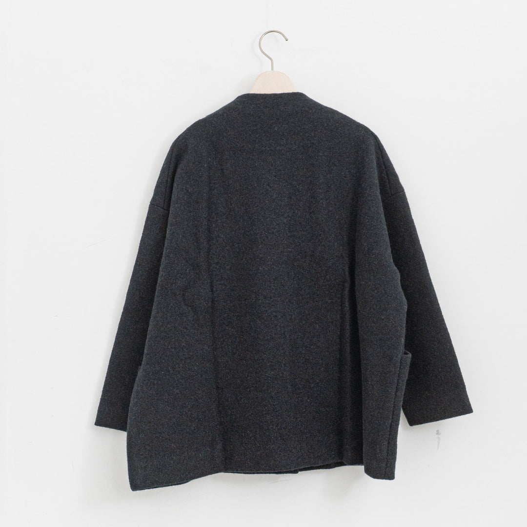 evam eva/　press wool short coat E253K090