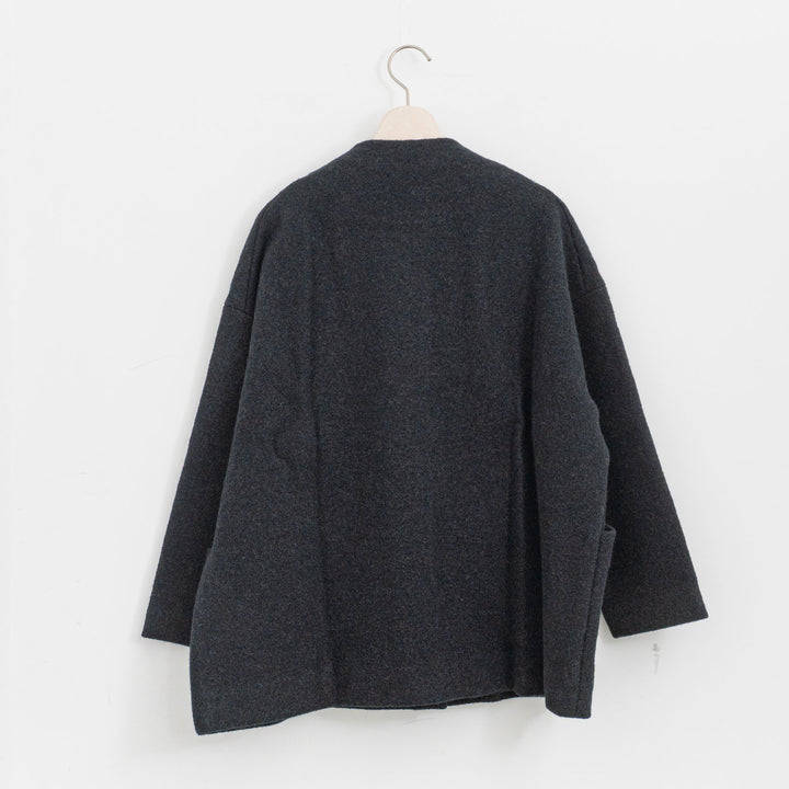 evam eva/　press wool short coat E253K090