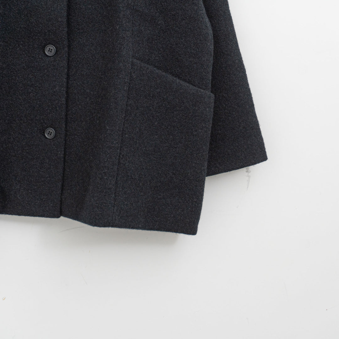 evam eva/　press wool short coat E253K090