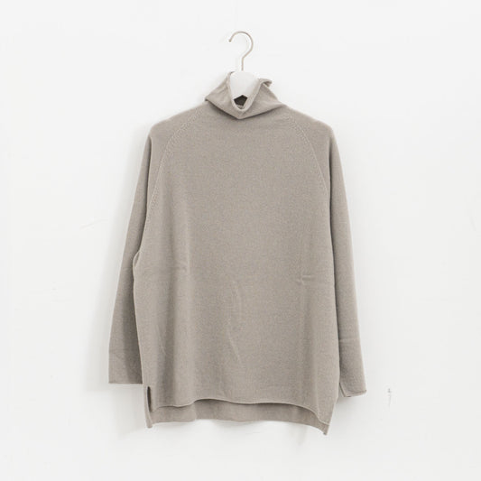 【AW】evam eva｜cashmere turtleneck E253K133（10.beige）