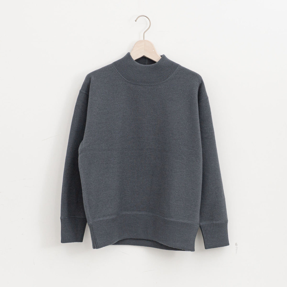 MHL.｜WOMEN　FELTED ROUGH WOOL KNITWEAR 5955263202-suomi（113.MID BLUE）