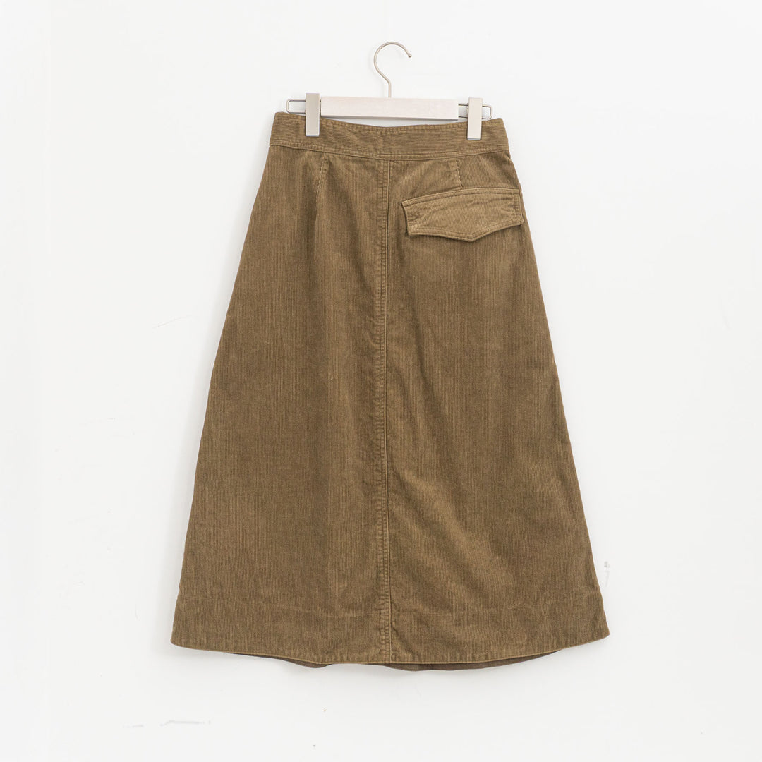 MHL. /WOMEN　DRY COTTON NEEDLECORD SKIRT 5955232204