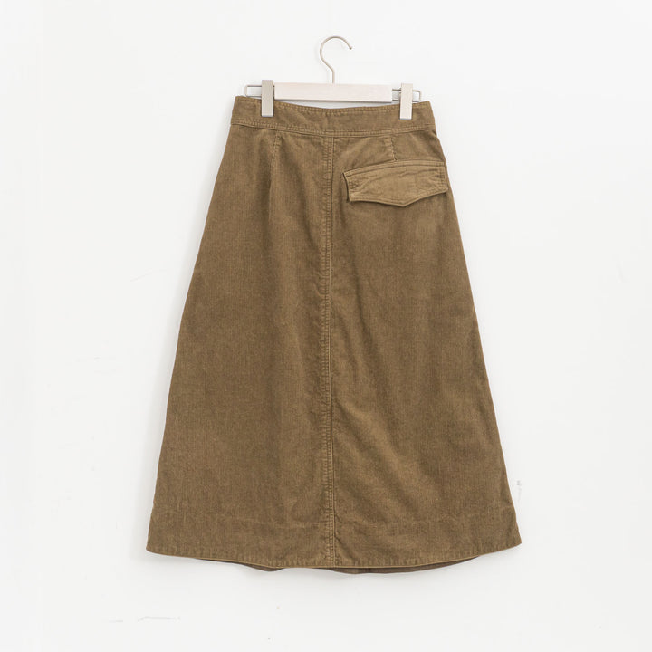 MHL. /WOMEN　DRY COTTON NEEDLECORD SKIRT 5955232204