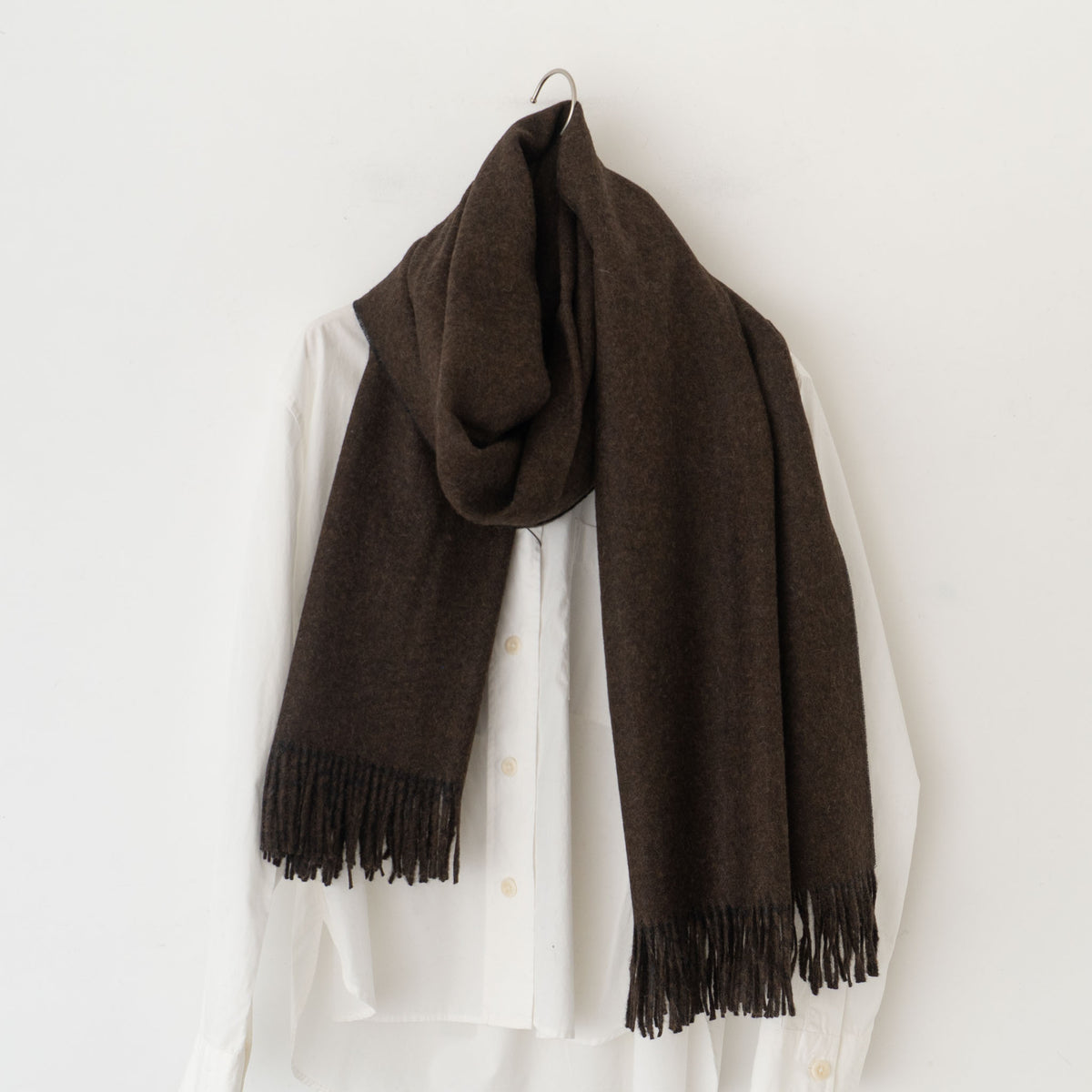 THE INOUE BROTHERS...｜Two-Colour Large Brushed Stole TIB22-AL2005ML 2023AW
