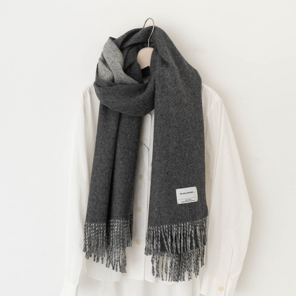 THE INOUE BROTHERS...｜Two-Colour Large Brushed Stole TIB22-AL2005ML 2023AW