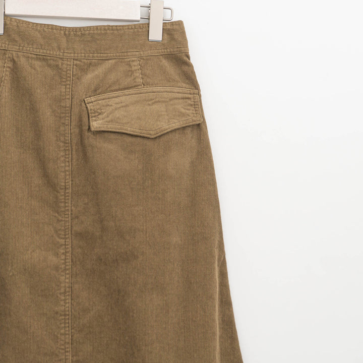 MHL. /WOMEN　DRY COTTON NEEDLECORD SKIRT 5955232204