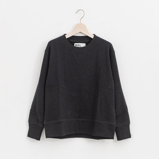 MHL.｜WOMEN　LIGHT LOOPBACK COTTON TOP 5955269200-suomi（010.black）