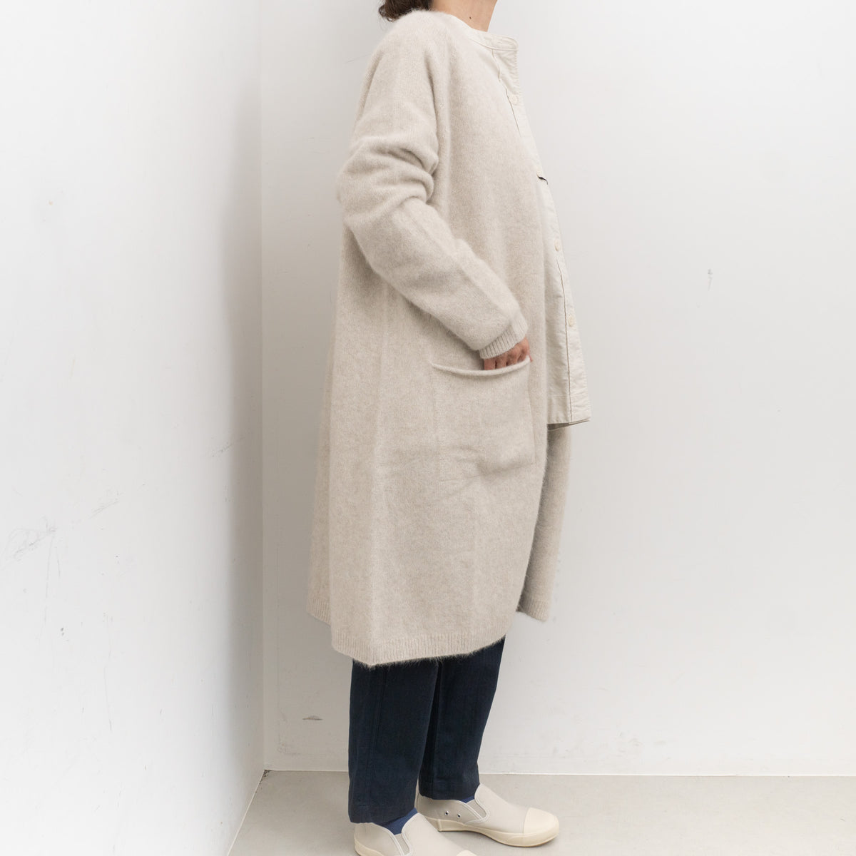 ANSPINNEN｜buttonless long cardigan ANS-WK0098