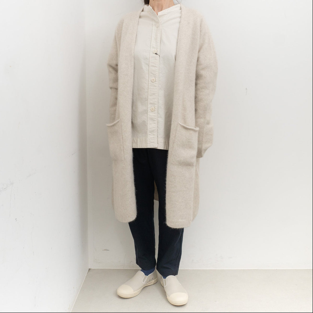 ANSPINNEN｜buttonless long cardigan ANS-WK0098