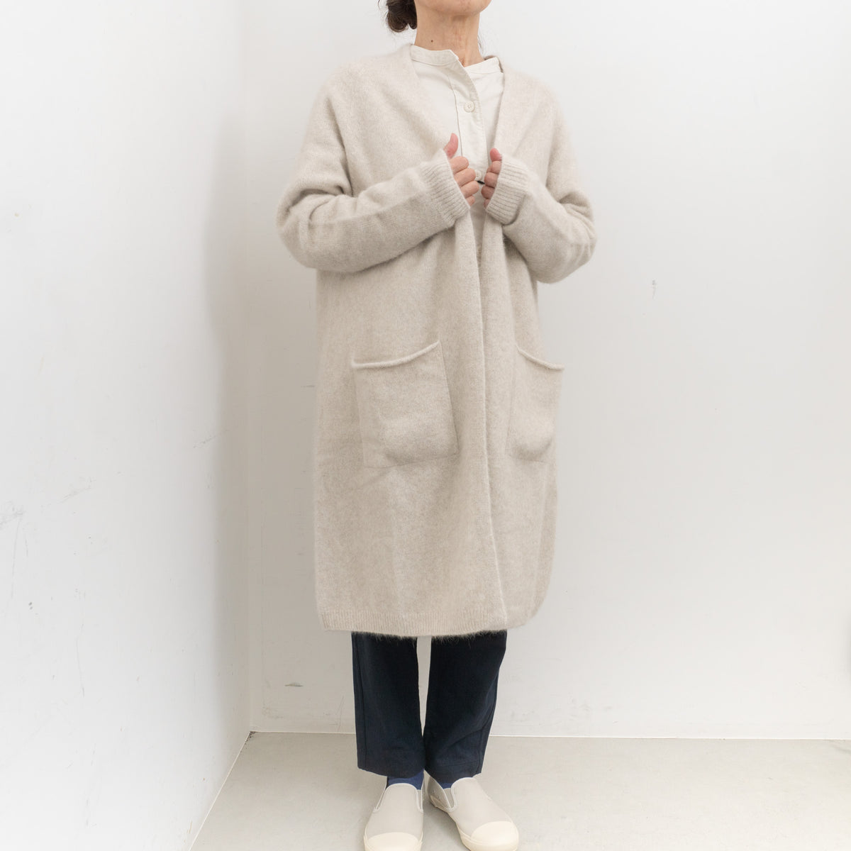 ANSPINNEN｜buttonless long cardigan ANS-WK0098