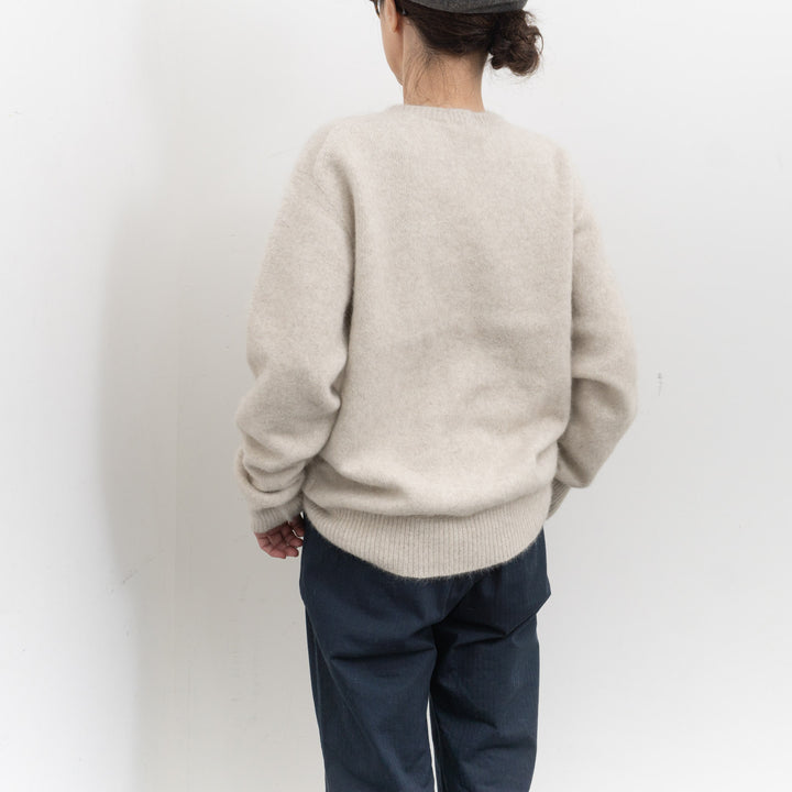 ANSPINNEN/　Bluefox Wool Crew neck Sweater ANS-WK0112