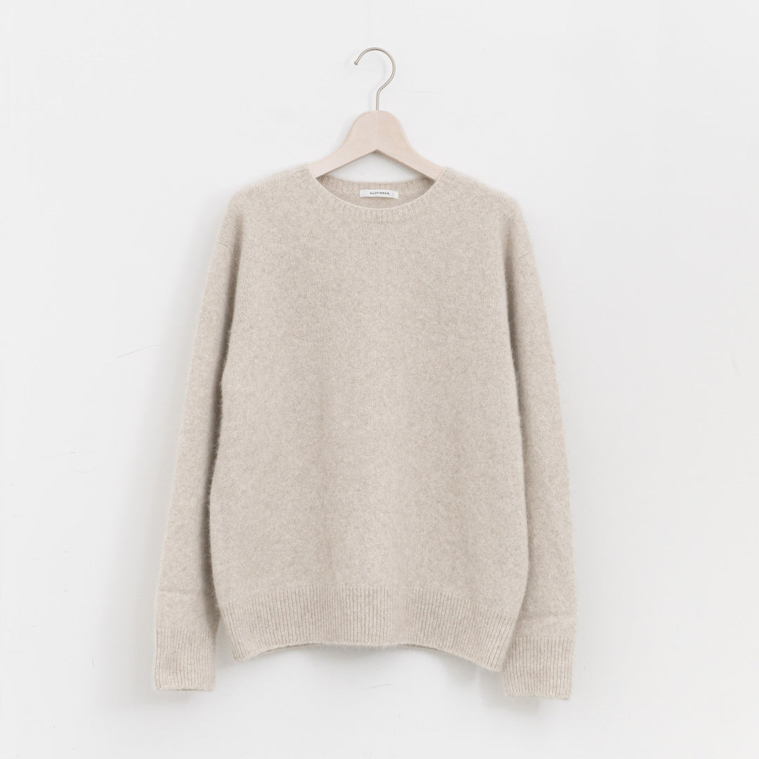 ANSPINNEN/　Bluefox Wool Crew neck Sweater ANS-WK0112