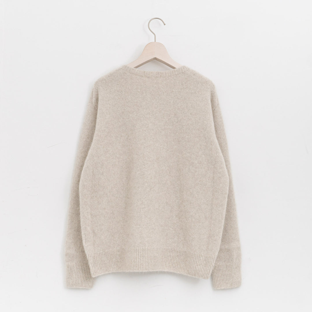 ANSPINNEN/　Bluefox Wool Crew neck Sweater ANS-WK0112