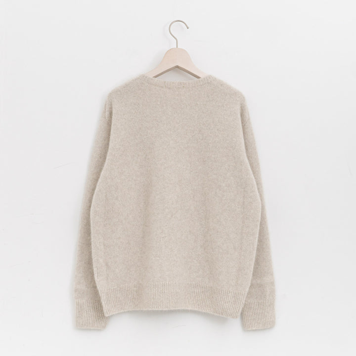 ANSPINNEN/　Bluefox Wool Crew neck Sweater ANS-WK0112