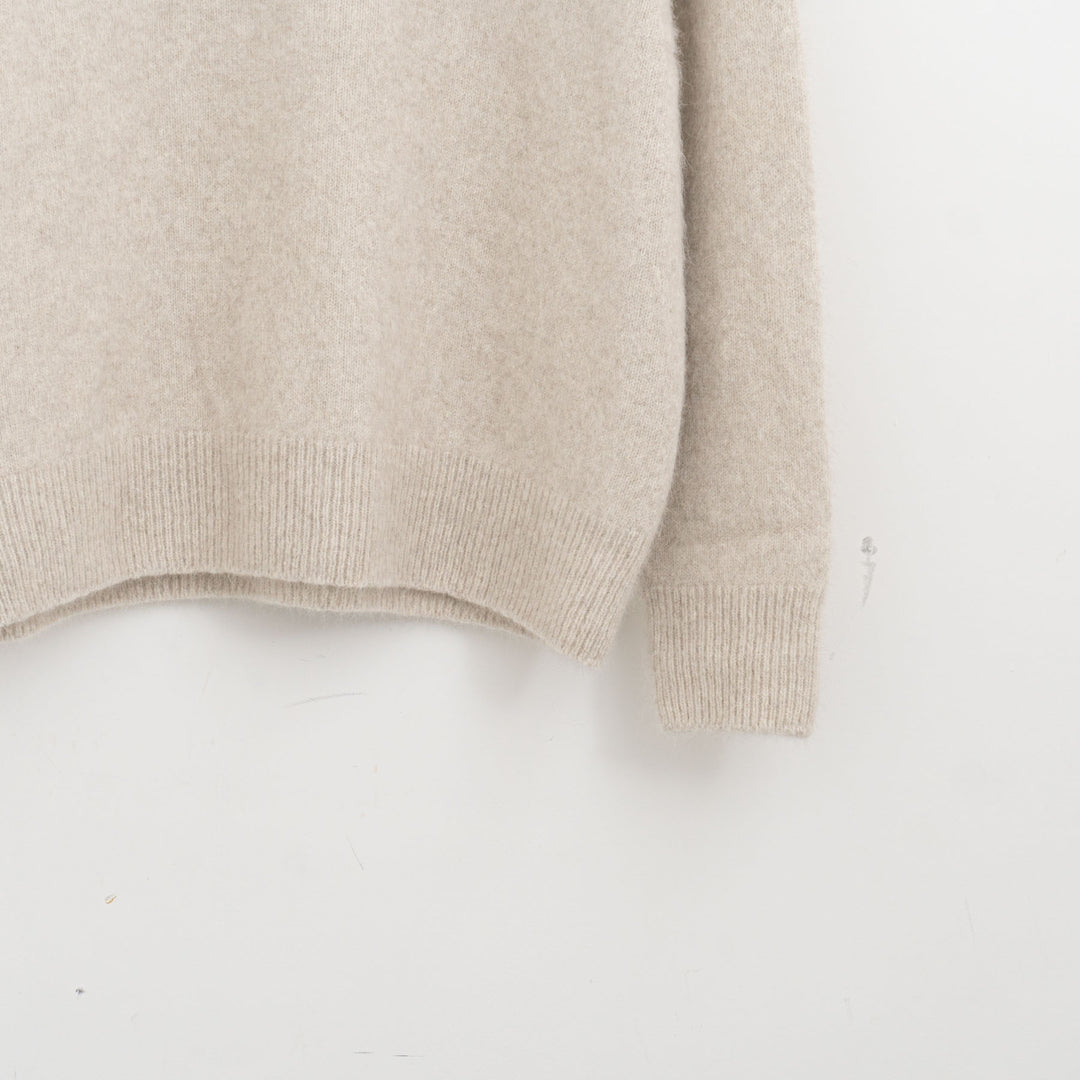 ANSPINNEN/　Bluefox Wool Crew neck Sweater ANS-WK0112