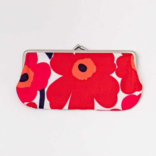 marimekko｜Mini Unikko Silmalasikukkaro がま口ポーチ 52631-3-1535