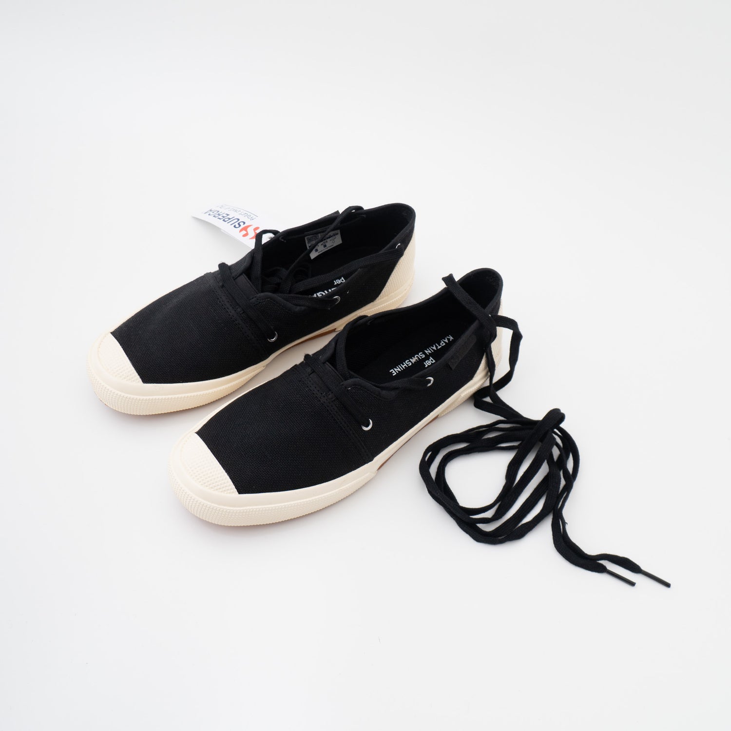 KAPTAIN SUNSHINE｜UNISEX　Mariner Srip-on Made by SUPERGA（Black）
