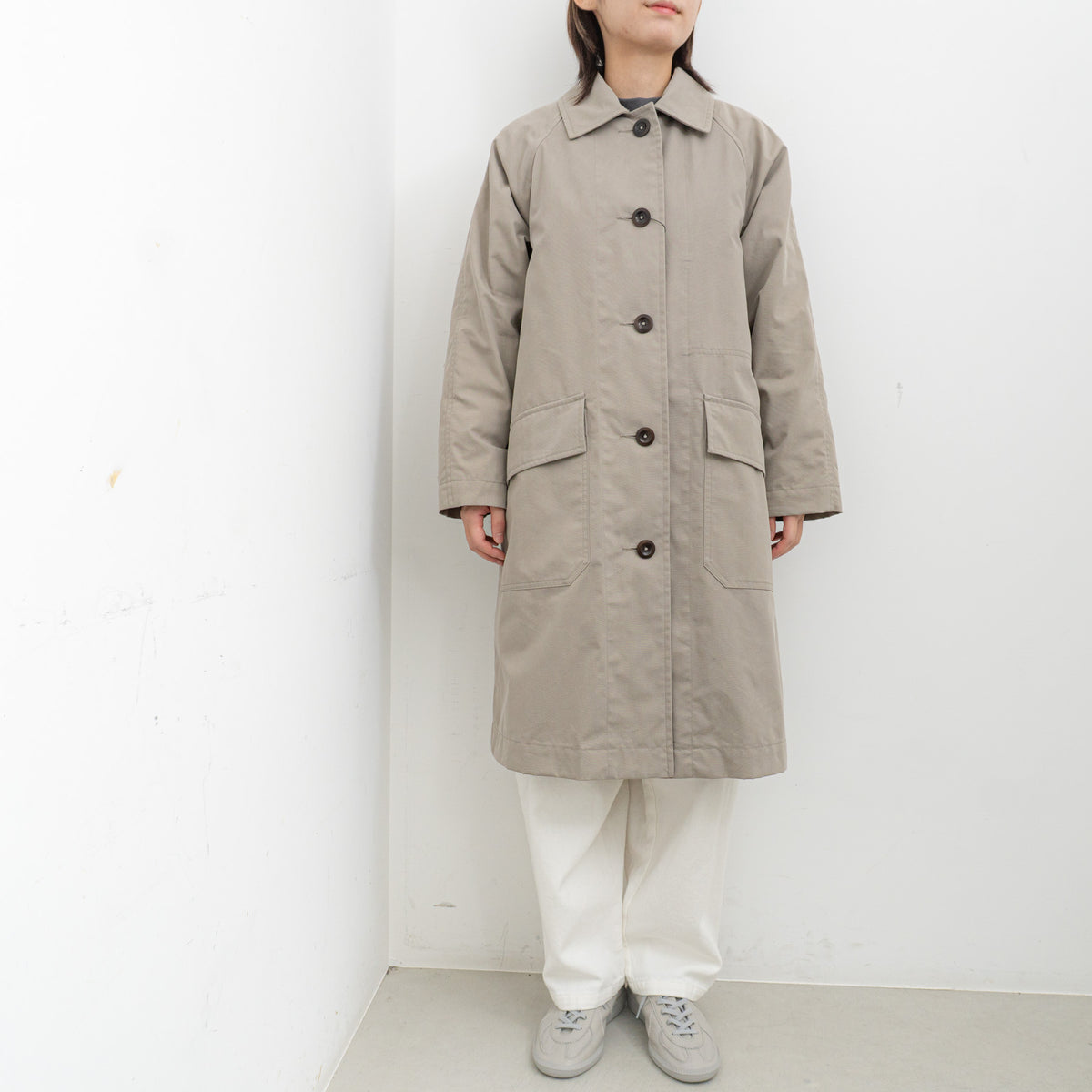 MHL.｜WORN COTTON NYLON COAT 5955210200-H