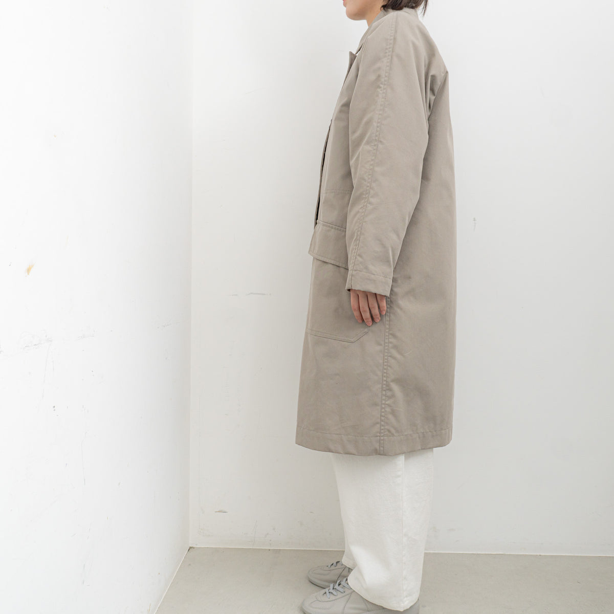 MHL.｜WORN COTTON NYLON COAT 5955210200-H