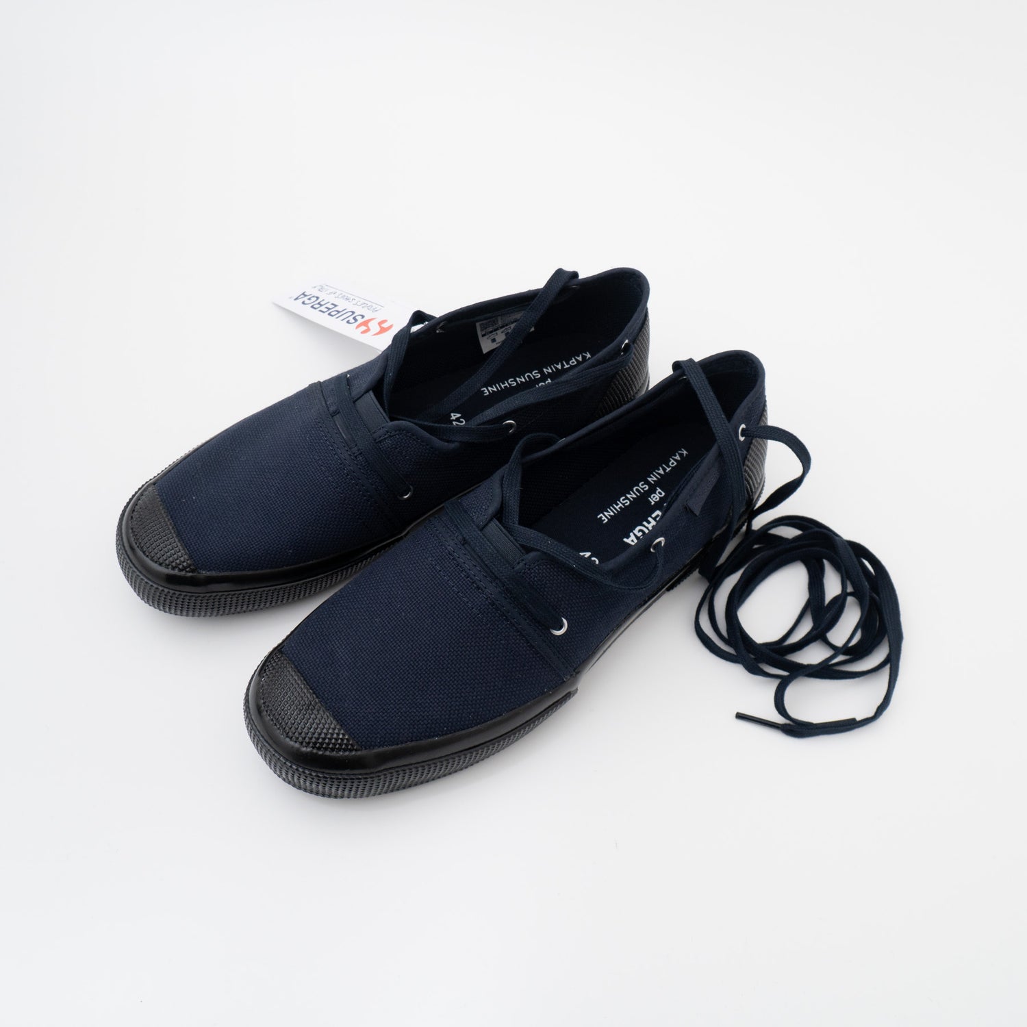 KAPTAIN SUNSHINE｜UNISEX　Mariner Srip-on Made by SUPERGA（Navy）