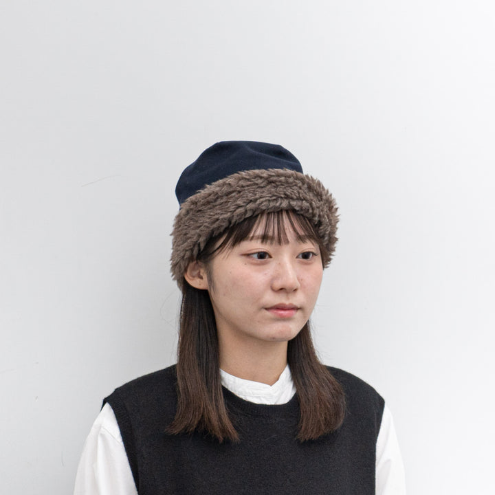 NEW 2024AW mature ha./　reversible beanie - boa MAW24-07 Y