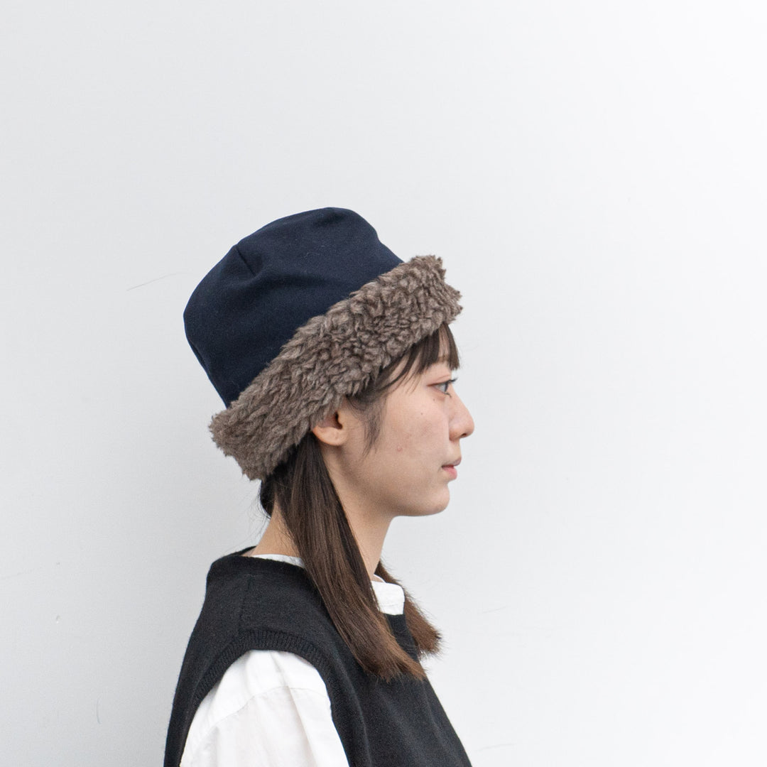 NEW 2024AW mature ha./　reversible beanie - boa MAW24-07 Y