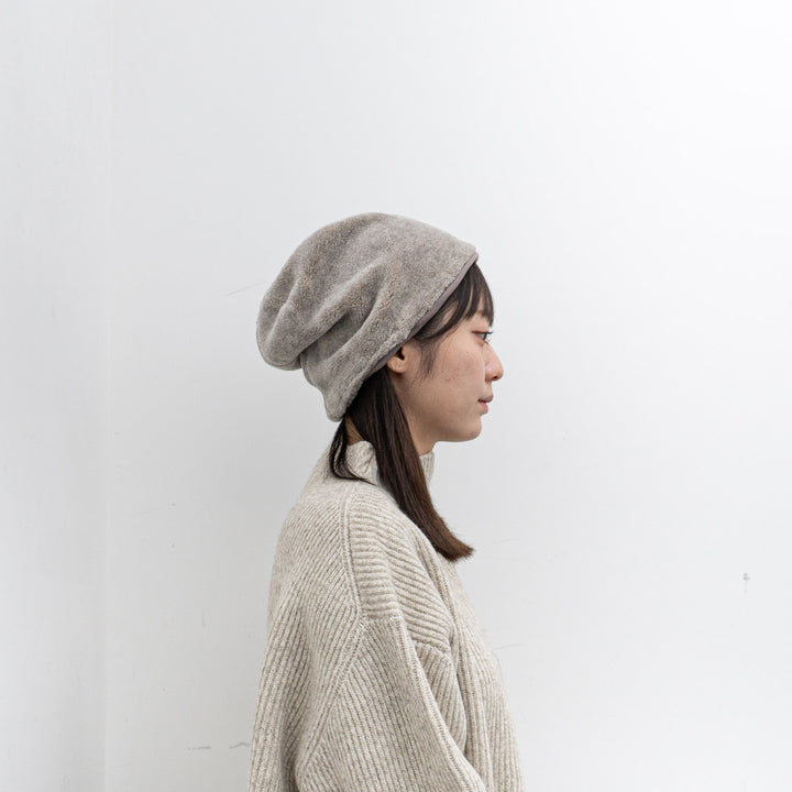 NEW 2024AW mature ha./　reversible beanie - fur MAW24-06