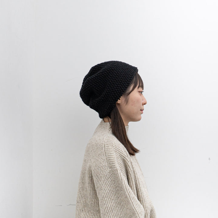 NEW 2024AW mature ha./　reversible beanie - popcorn MAW24-05 Y