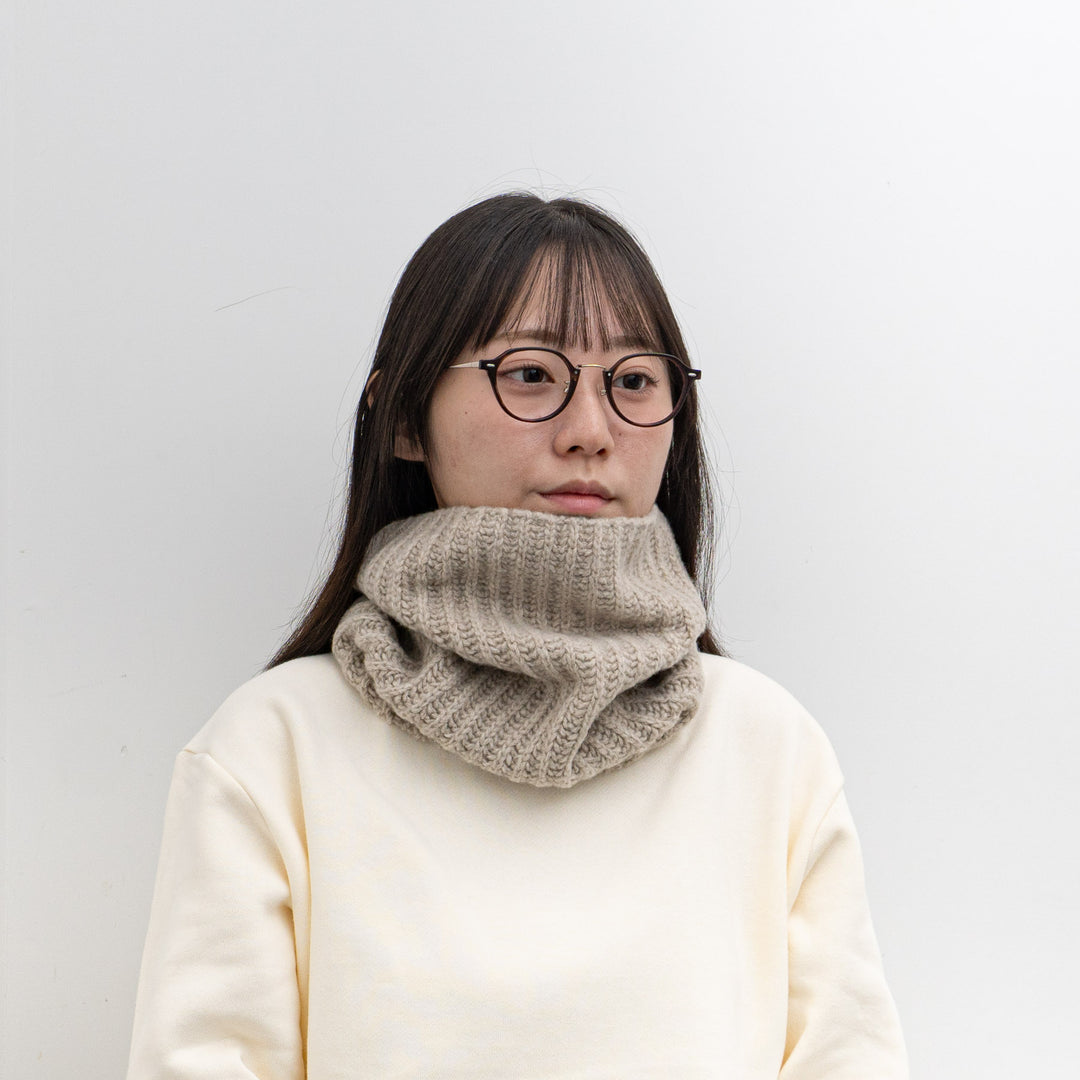 2025AW mature ha./　neck warmer - lamb wool x cashmere MK-3206-D