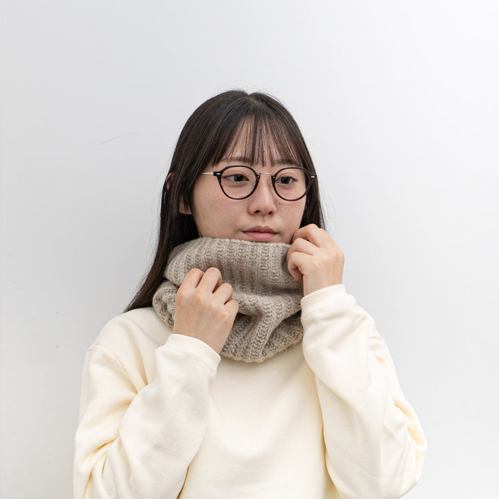 2025AW mature ha./　neck warmer - lamb wool x cashmere MK-3206-D