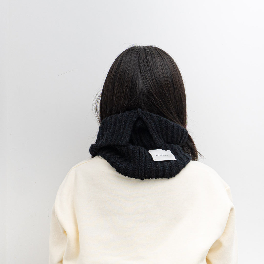 2025AW mature ha./　neck warmer - lamb wool x cashmere MK-3206-D