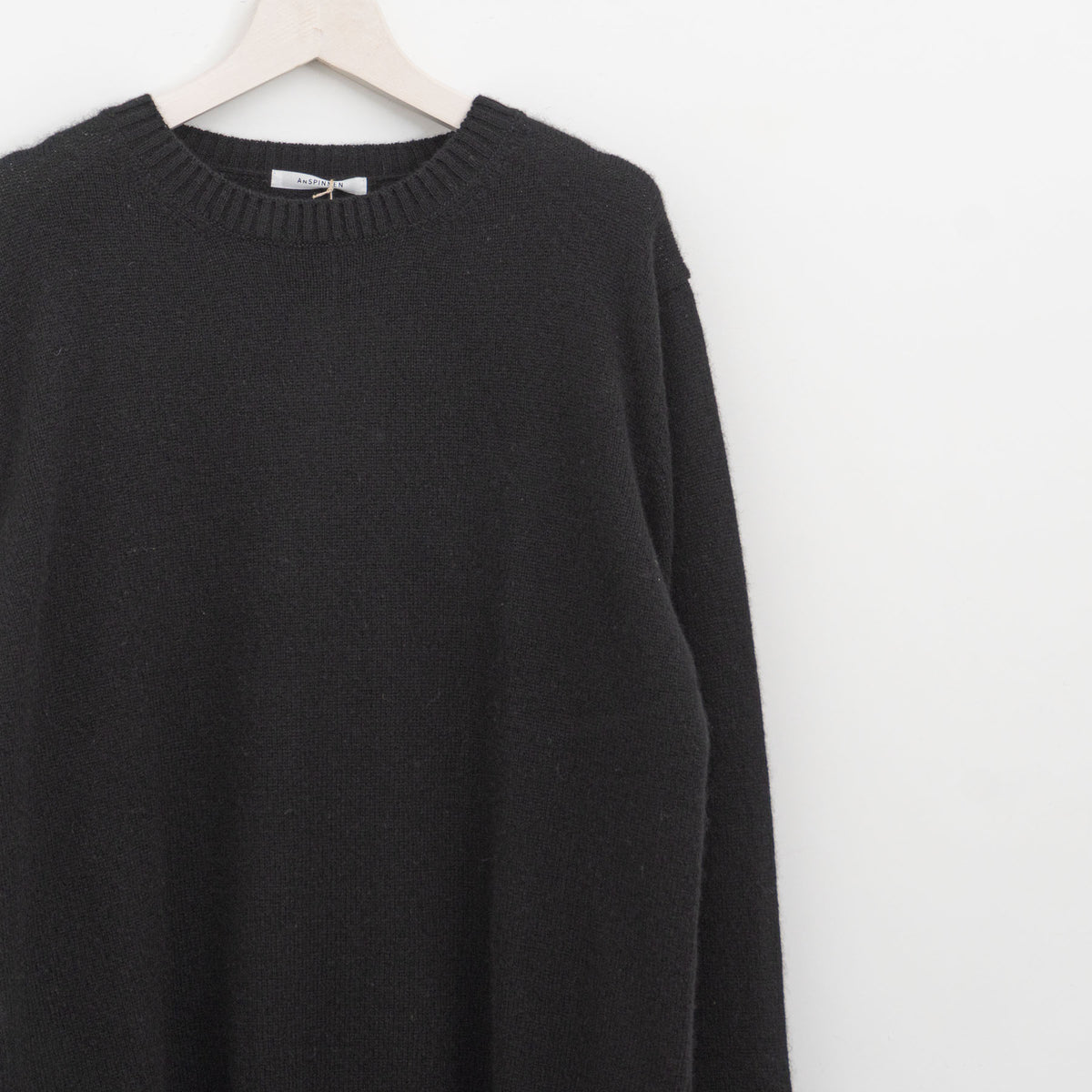 ANSPINNEN｜カシミヤクルーネックセーター col.off white　ANS-UK0071