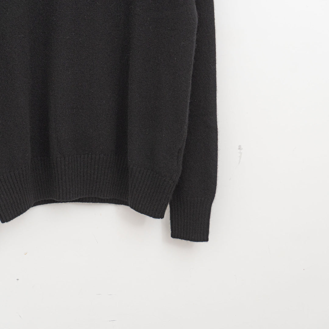 ANSPINNEN/　カシミヤクルーネックセーター col.off white　ANS-UK0071