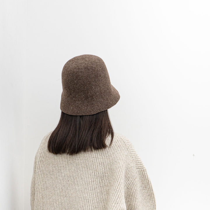 NEW 2024AW mature ha./　bell hat - undyed wool ELS-01030-H