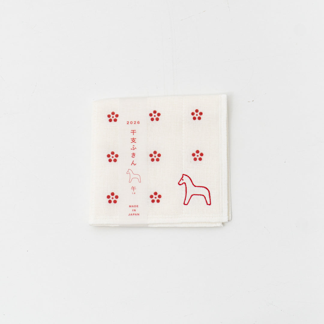 everyday/　干支ふきん 午　col.RED