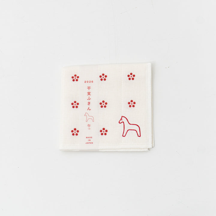 everyday/　干支ふきん 午　col.RED