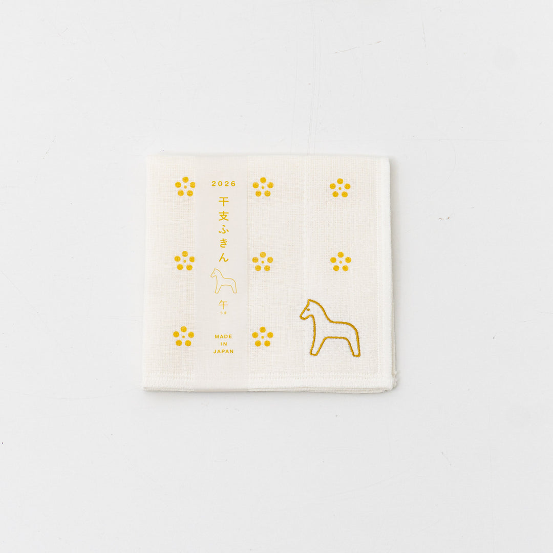 everyday/　干支ふきん 午　col.GOLD