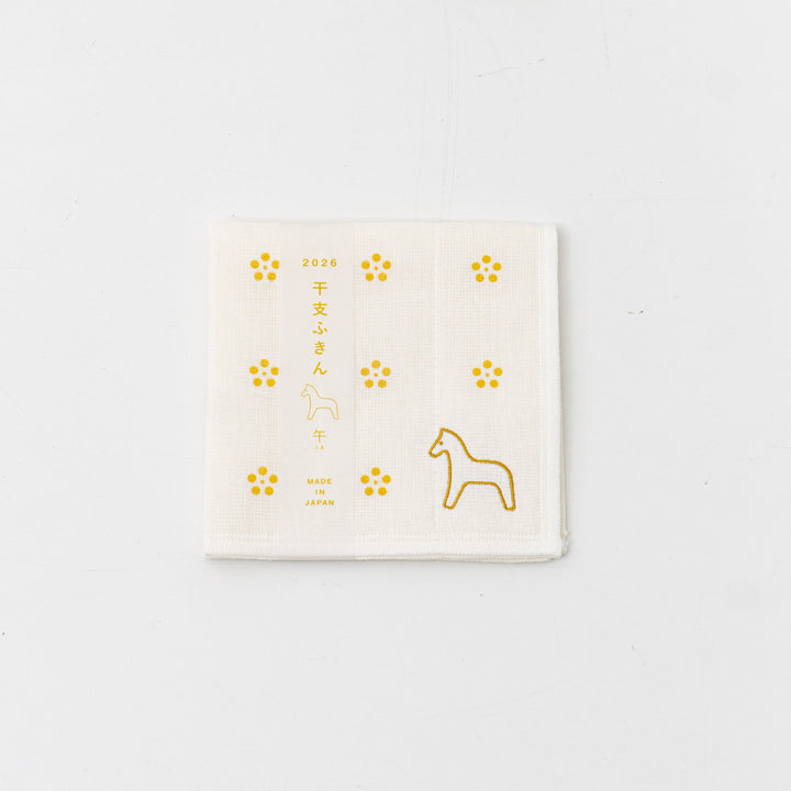 everyday/　干支ふきん 午　col.GOLD