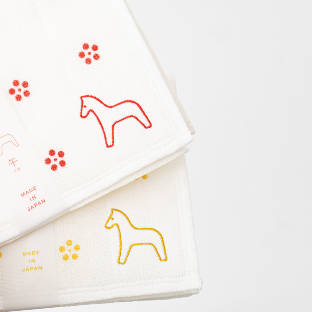 everyday/　干支ふきん 午　col.GOLD