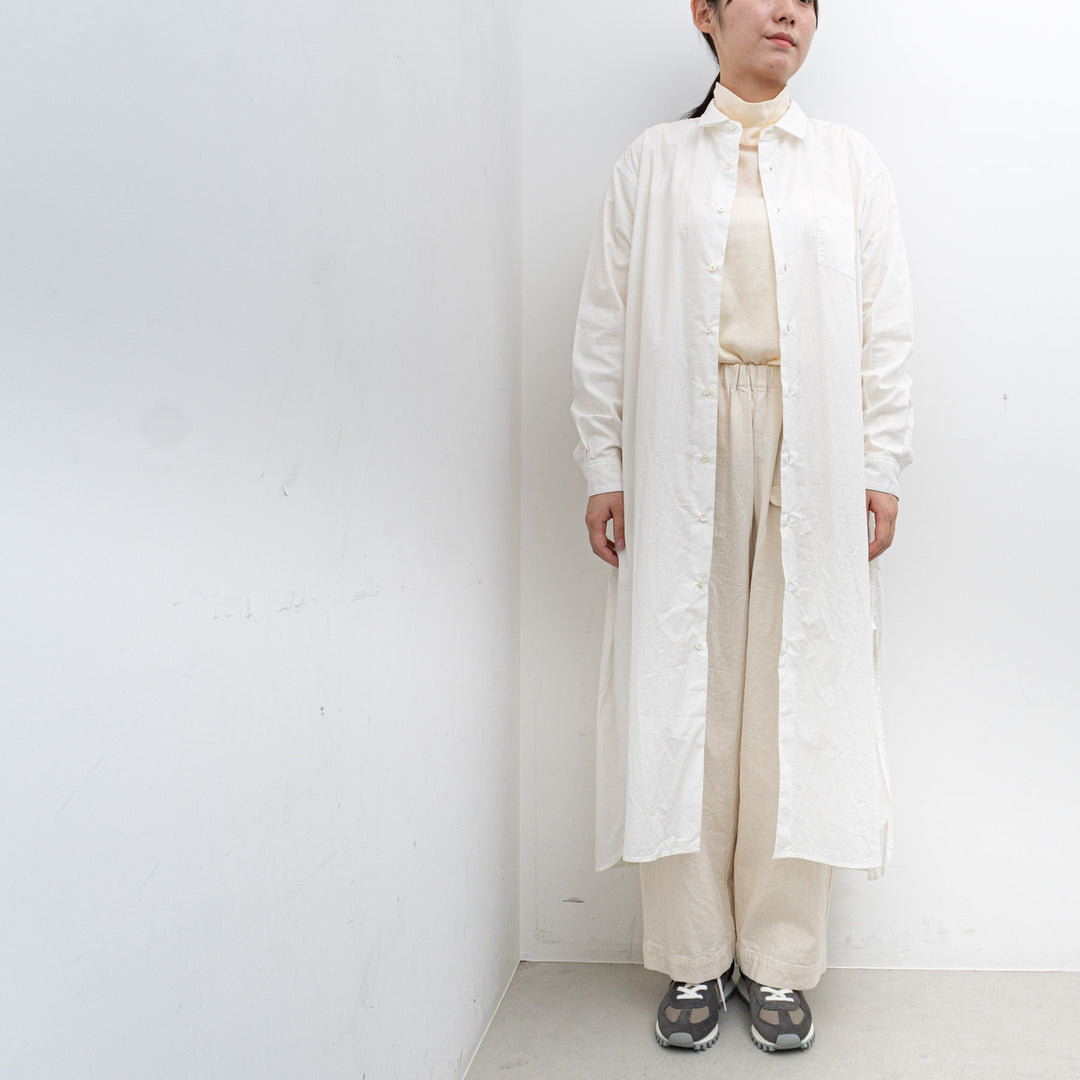 SEA SALT/　long shirt dress　