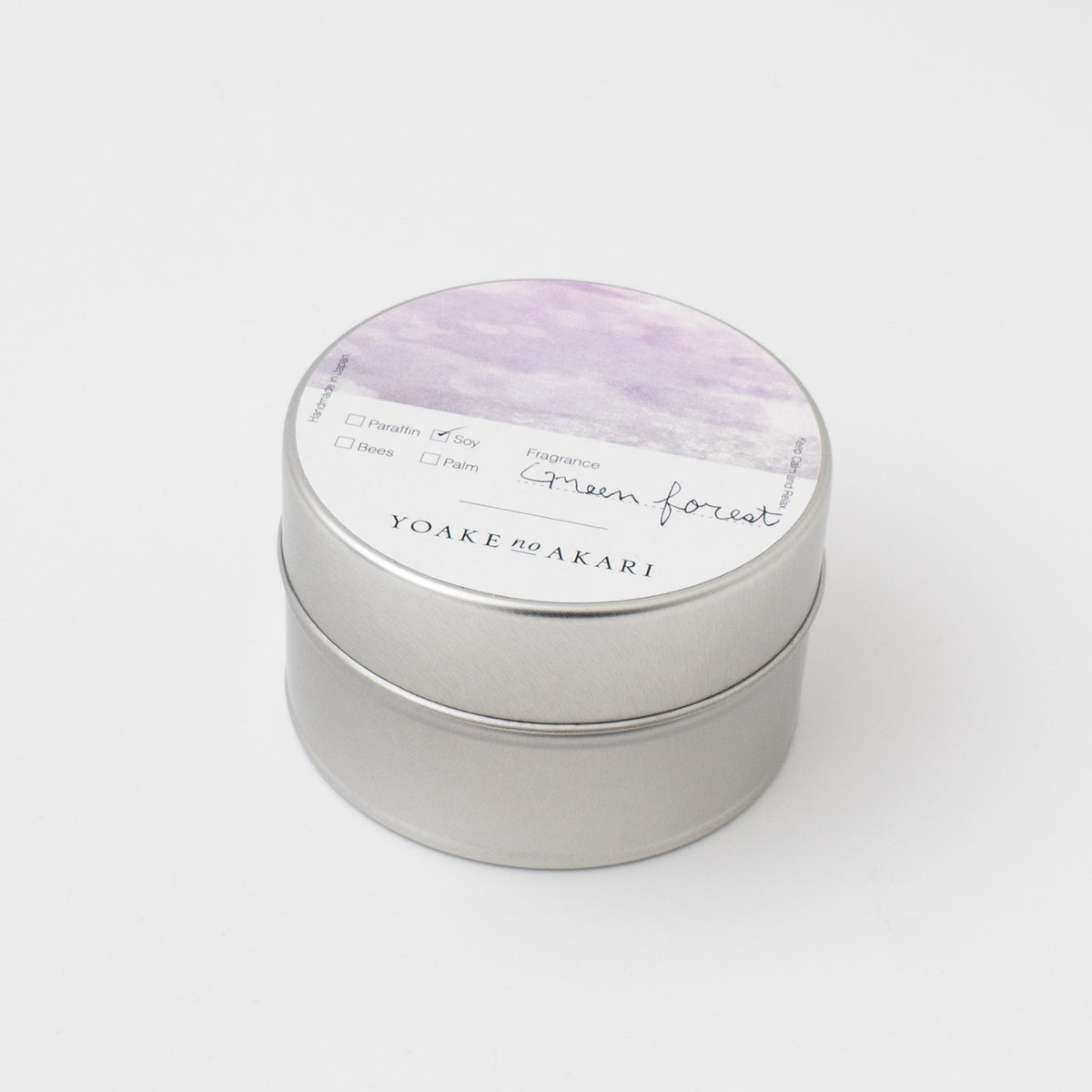 YOAKEnoAKARI｜SOY wax CANDLE travel can（GREEN FOREST）