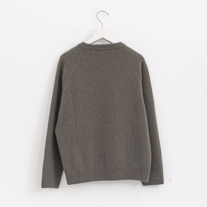 evam eva/　press wool ranglan pullover E253K176
