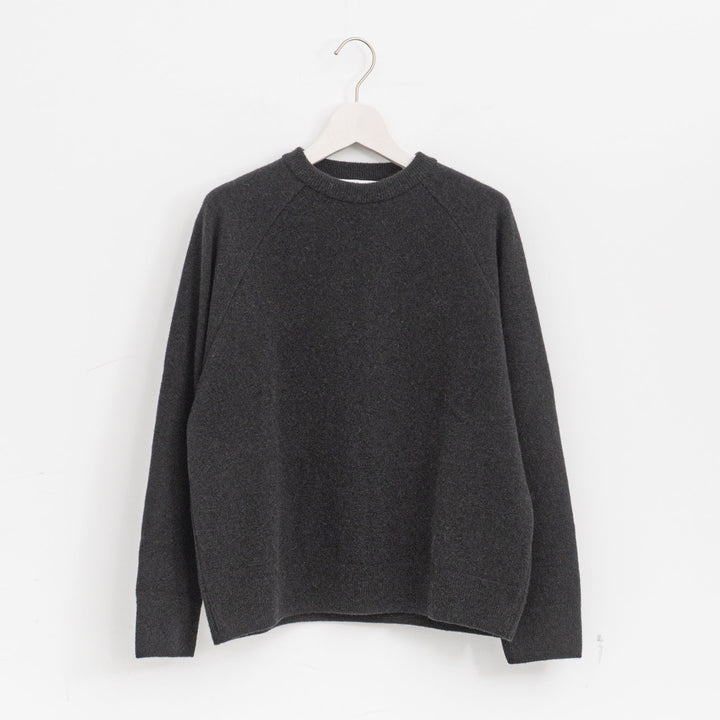 evam eva/　press wool ranglan pullover E253K176