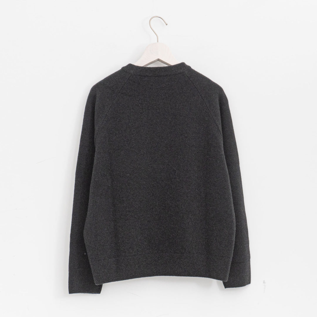 evam eva/　press wool ranglan pullover E253K176