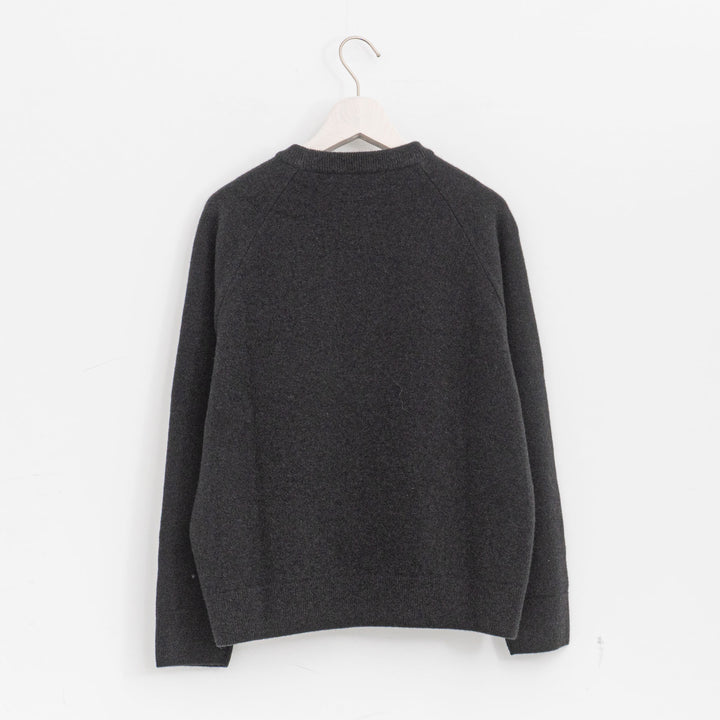 evam eva/　press wool ranglan pullover E253K176