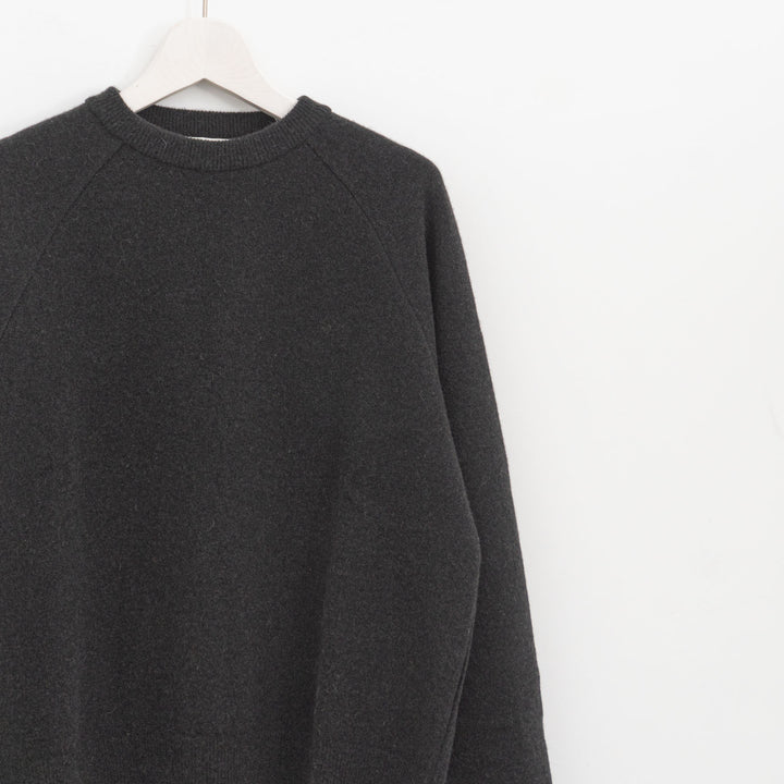 evam eva/　press wool ranglan pullover E253K176