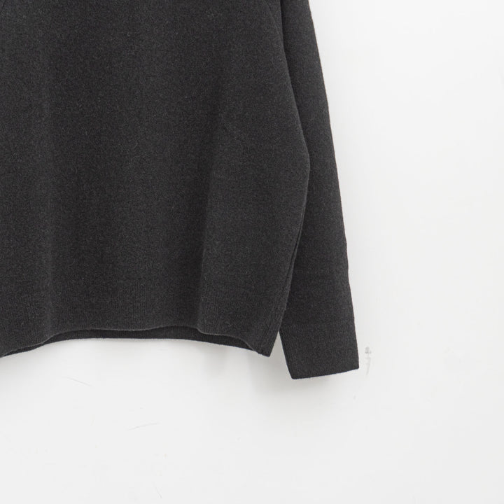 evam eva/　press wool ranglan pullover E253K176