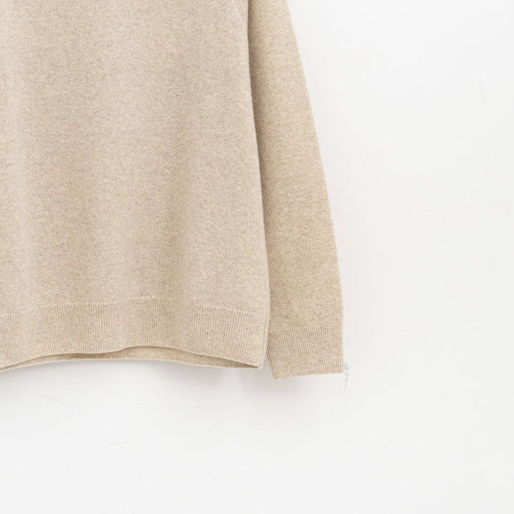 evam eva/　press wool ranglan pullover E253K176