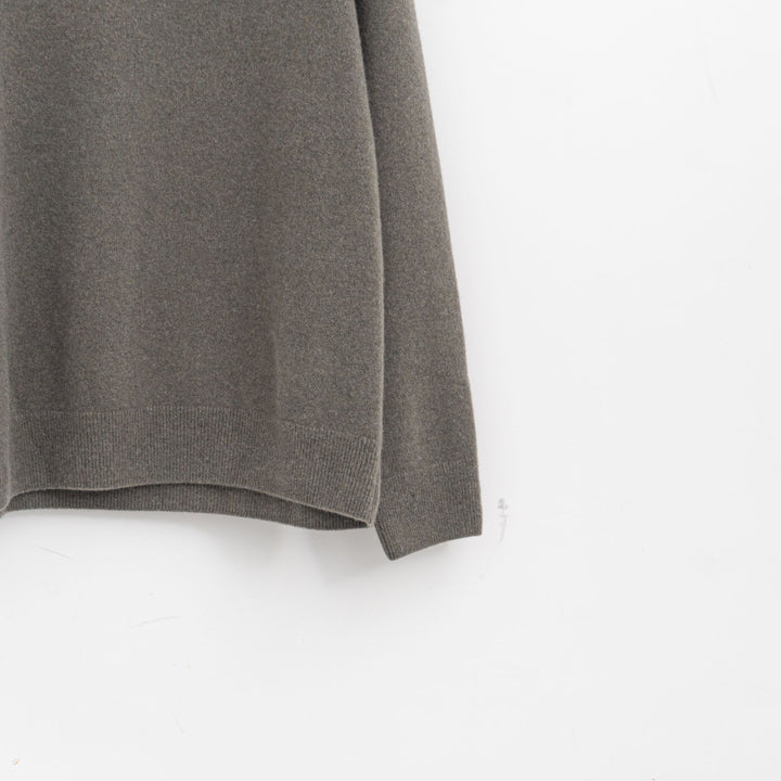 evam eva/　press wool ranglan pullover E253K176